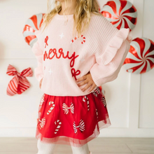 Load image into Gallery viewer, Coquette Merry Christmas Knit Sweater
