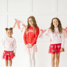Load image into Gallery viewer, Candy Cane Bow Printed Tutu
