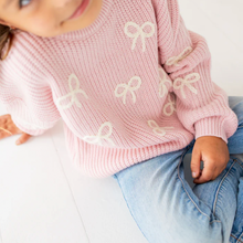 Load image into Gallery viewer, All Over Bows Knit Sweater
