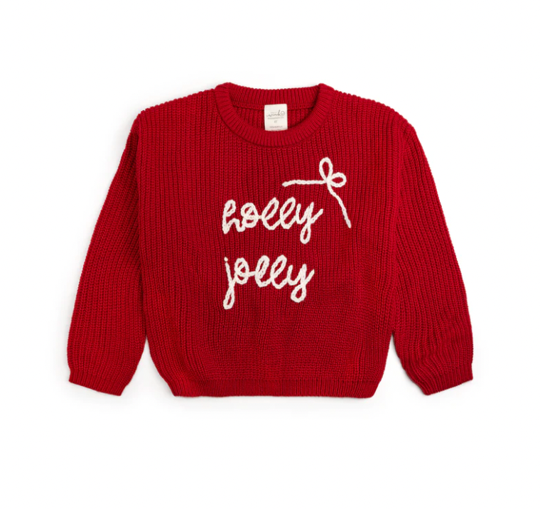 Holly Jolly Bow Christmas Knit Sweater