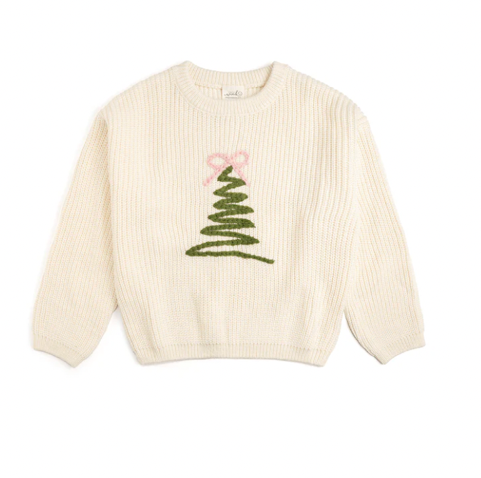 Coquette Christmas Tree Knit Sweater