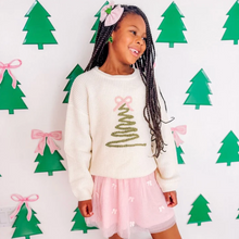Load image into Gallery viewer, Coquette Christmas Tree Knit Sweater
