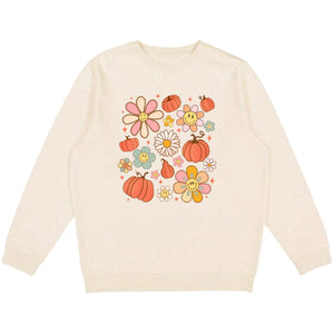 Pumpkin Daisy Doodle Adult Sweatshirt
