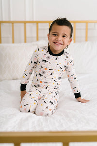 2 Piece Kids Pajama Set In Spooky Scenes