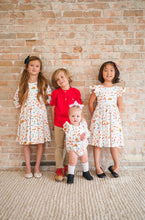 Load image into Gallery viewer, Leah Romper In Turkey Time - Baby Bubble

