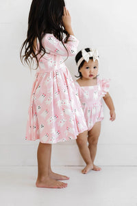 Emmy Romper in Girly Ghost