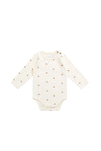 Load image into Gallery viewer, Organic Cotton Fernley Bodysuit - Forest Night Acorns
