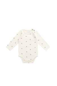 Organic Cotton Fernley Bodysuit - Forest Night Acorns