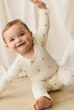 Load image into Gallery viewer, Organic Cotton Fernley Bodysuit - Forest Night Acorns
