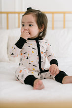 Load image into Gallery viewer, Baby Pajama Double Zip In Spooky Sceens
