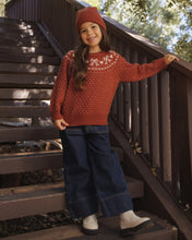 Load image into Gallery viewer, Fair Isle Sweater Ruby
