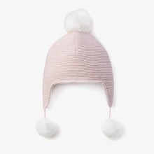 Load image into Gallery viewer, Aviator Hat Pom - Pink 3-9M
