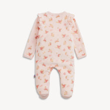 Load image into Gallery viewer, Floral Girls Velour Footie
