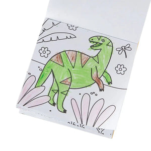 Carry Along Crayon & Coloring Book Kit- Dinoland Set of 10