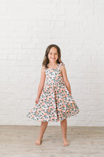 Load image into Gallery viewer, Rosita Dress In Peachy Paradise - Pocket Twirl Dress
