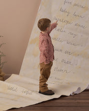 Load image into Gallery viewer, Collared Long Sleeve Shirt in Vintage Plaid on a boy, side view
