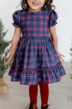 Load image into Gallery viewer, Aura Dress in Holiday Plaid | Poplin
