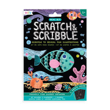 Load image into Gallery viewer, Mini Scratch &amp; Scribble Art Kit: Friendly Fish
