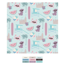 Load image into Gallery viewer, Print Muffin Ruffle Footie With 2 Way Zipper - Fresh Air Beach Day
