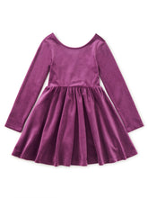 Load image into Gallery viewer, Velour Ballet Dress - Purple
