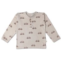 Load image into Gallery viewer, Organic Henley Tee - Bicycle
