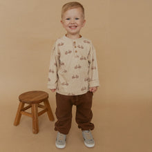 Load image into Gallery viewer, Organic Henley Tee - Bicycle
