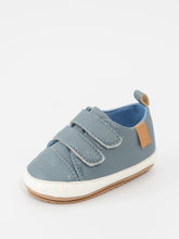 Load image into Gallery viewer, Double Strap Baby Shoe - Blue
