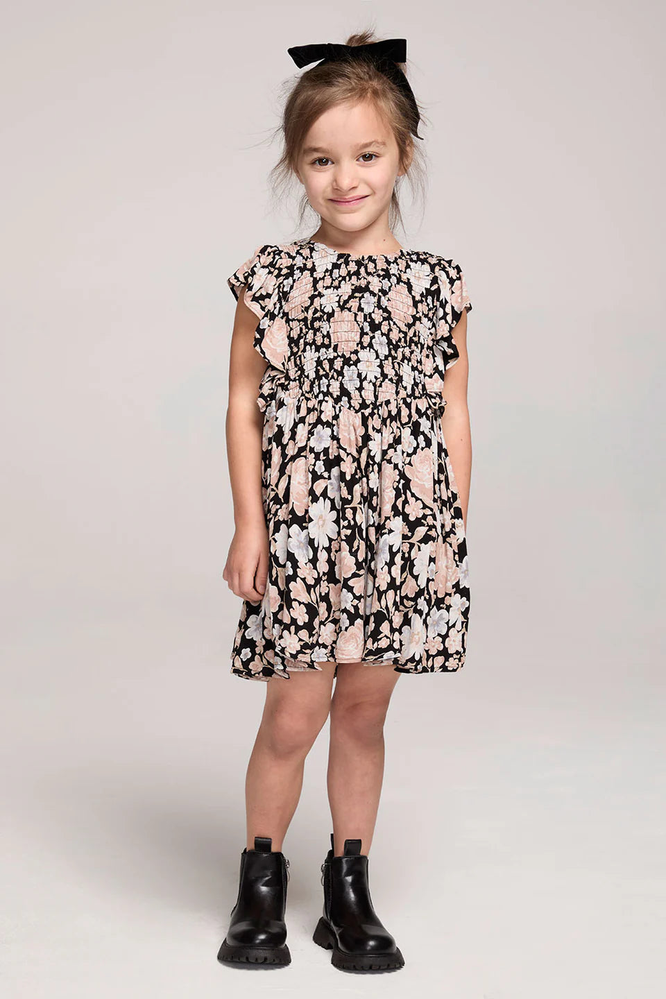 Short Sleeve Mini Dress Black