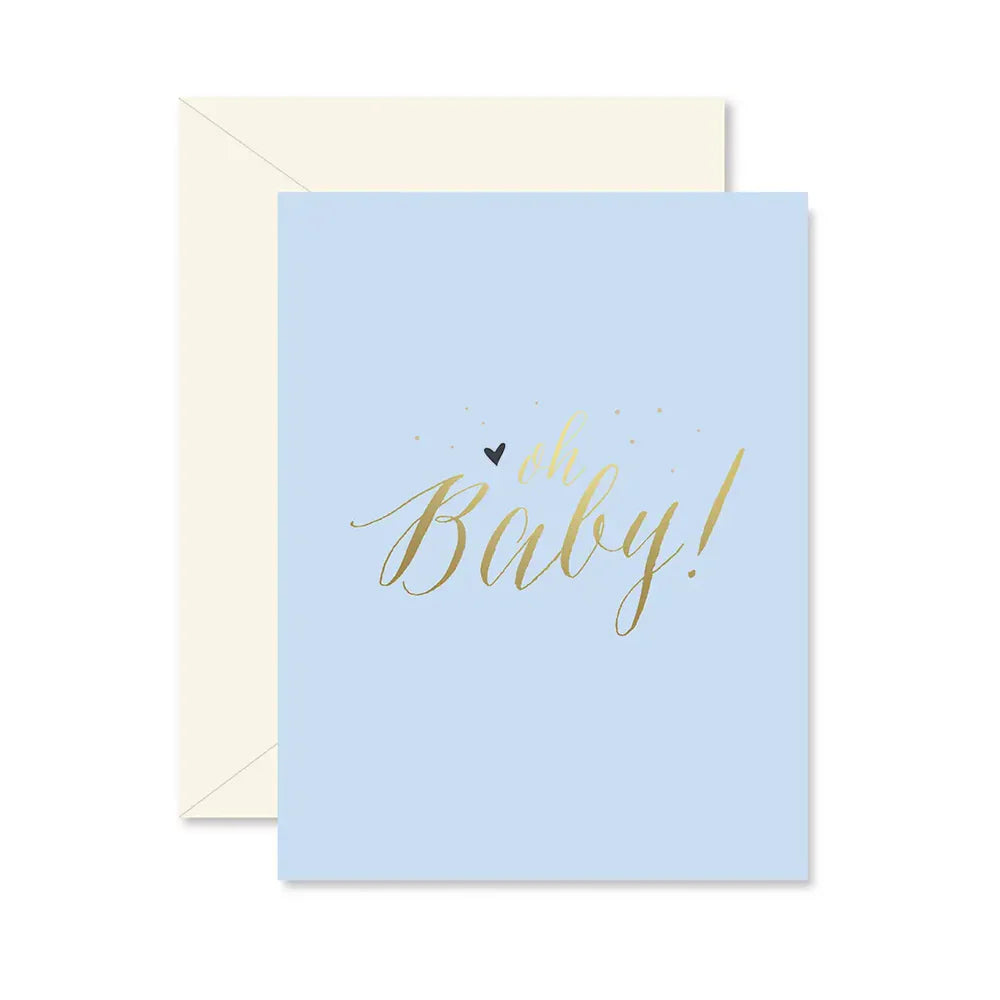 Blue Oh Baby! Greeting Card