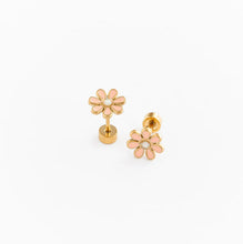 Load image into Gallery viewer, Blush Daisy Earrings

