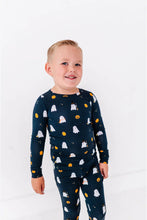 Load image into Gallery viewer, Kids Bamboo Pajamas - Halloween Charcoal
