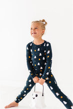 Load image into Gallery viewer, Kids Bamboo Pajamas - Halloween Charcoal
