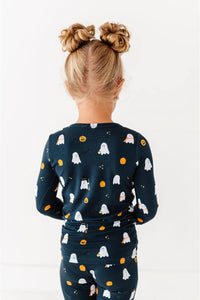 Kids Bamboo Pajamas - Halloween Charcoal
