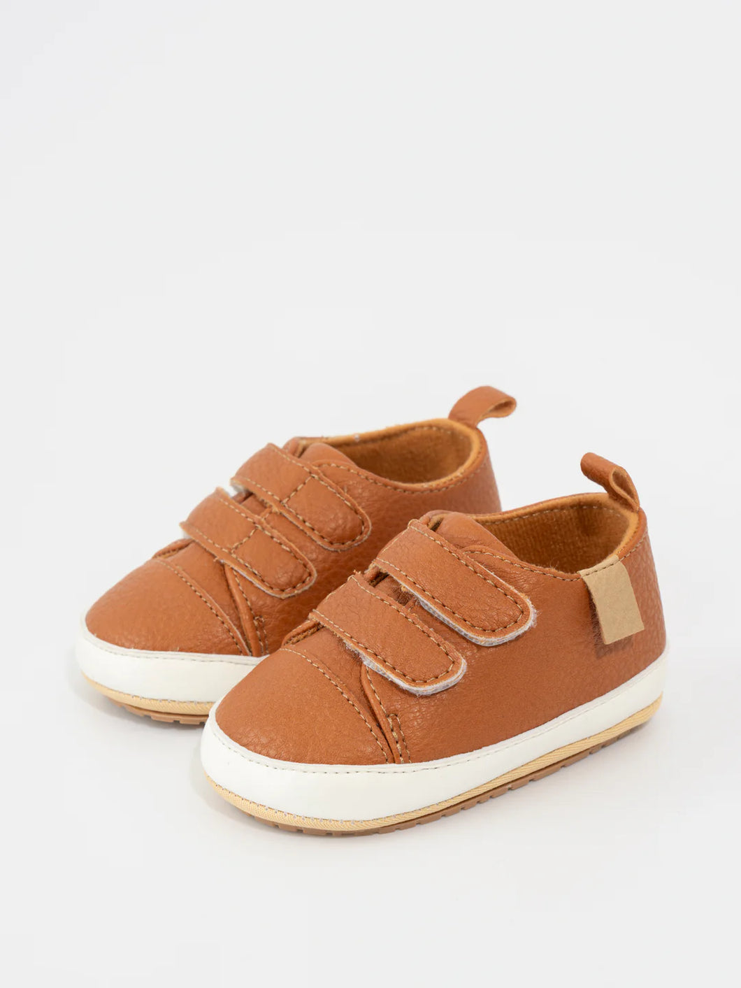 Double Strap Baby Shoe - Brown