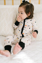 Load image into Gallery viewer, Baby Pajama Double Zip In Spooky Sceens
