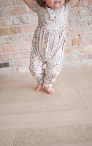Rosie Romper In Autumn Harvest - Baby Romper- Baby Bubble