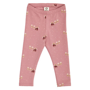 Christmas Printed Leggings - Nostalgia Rose/Cabernet