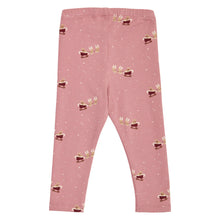 Load image into Gallery viewer, Christmas Printed Leggings - Nostalgia Rose/Cabernet

