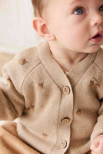Load image into Gallery viewer, Easton Cardigan - Forest Acorns Cashew Marle
