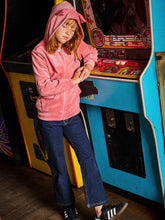Load image into Gallery viewer, Cat Ears Velour Hoodie - Mauve Glow
