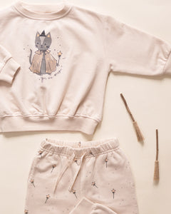 Relaxed Fleece Sweatshirt - Magic Cat