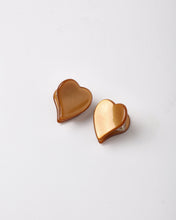 Load image into Gallery viewer, Heart Mini Clips Dusty Blue, Clay, Blush
