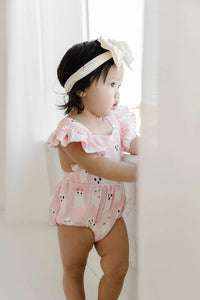 Emmy Romper in Girly Ghost