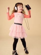 Load image into Gallery viewer, Layered Dot Tulle Skirt - Cherry Blossom
