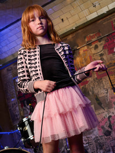 Layered Dot Tulle Skirt - Cherry Blossom