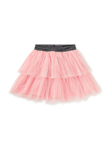 Layered Dot Tulle Skirt - Cherry Blossom