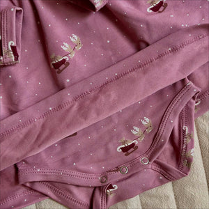 Christmas Body Dress - Nostalgia Rose/Cabernet