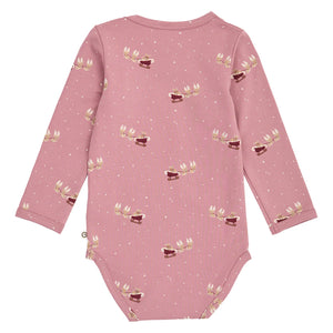 Christmas Bodysuit - Nostalgia Rose/Cabernet