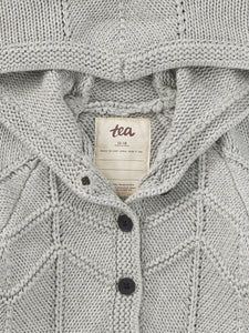 Creature Comfort Baby Cardigan - Med Heather Grey