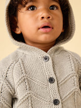 Load image into Gallery viewer, Creature Comfort Baby Cardigan - Med Heather Grey
